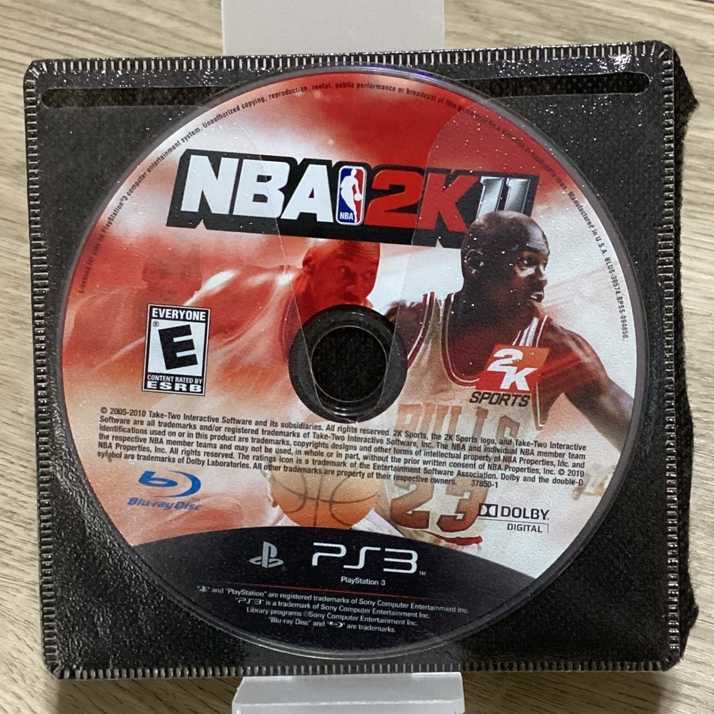NBA 2K11 Sony PlayStation 3 PS3 Video Game Disc Complete w/‎ Case NBA2K11
